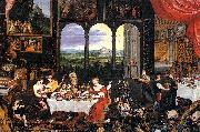 Jan Brueghel The Elder, The Senses of Hearing, Touch and Taste